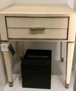Bungalow 5 Hunter 2 Drawer Side Table Ivory New Arrivals