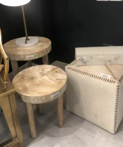 Jamie Young New Arrivals Artemis Side Table Cream