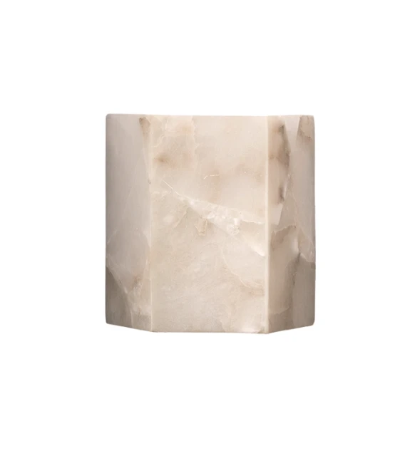 Jamie Young Borealis Hexagon Sconce Alabaster 1 Jamie Young Borealis Hexagon Sconce Alabaster