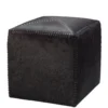 Jamie Young New Arrivals Brown Hide Ottoman Small