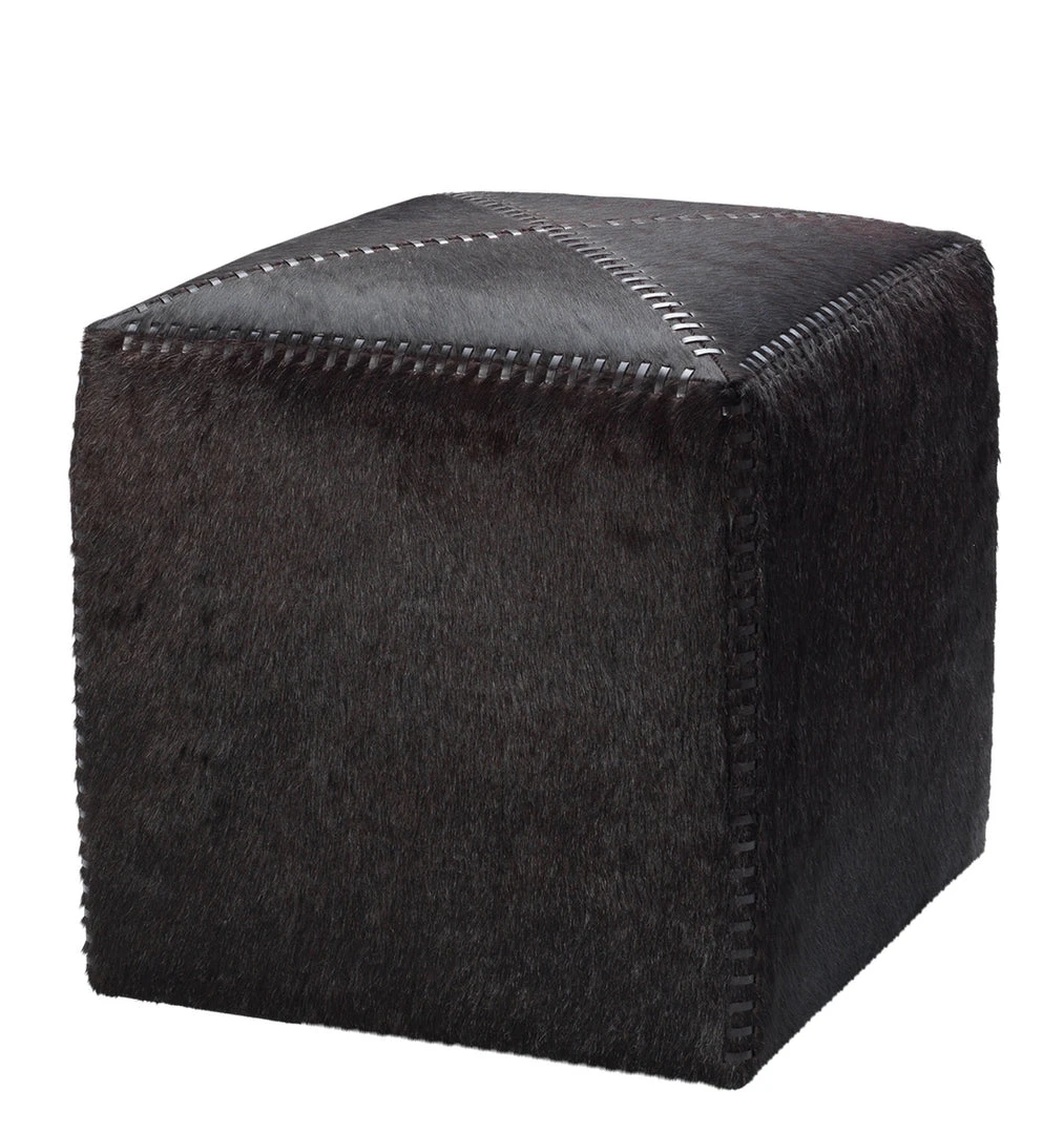Jamie Young New Arrivals Brown Hide Ottoman Small 1 Jamie Young New Arrivals Brown Hide Ottoman Small