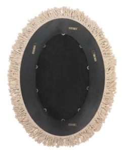 Jamie Young New Arrivals Fringe Oval Mirror Cream