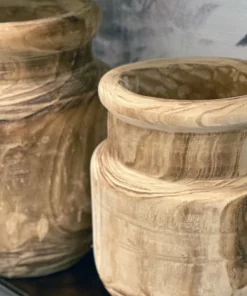 Jamie Young Laguna Wooden Vase