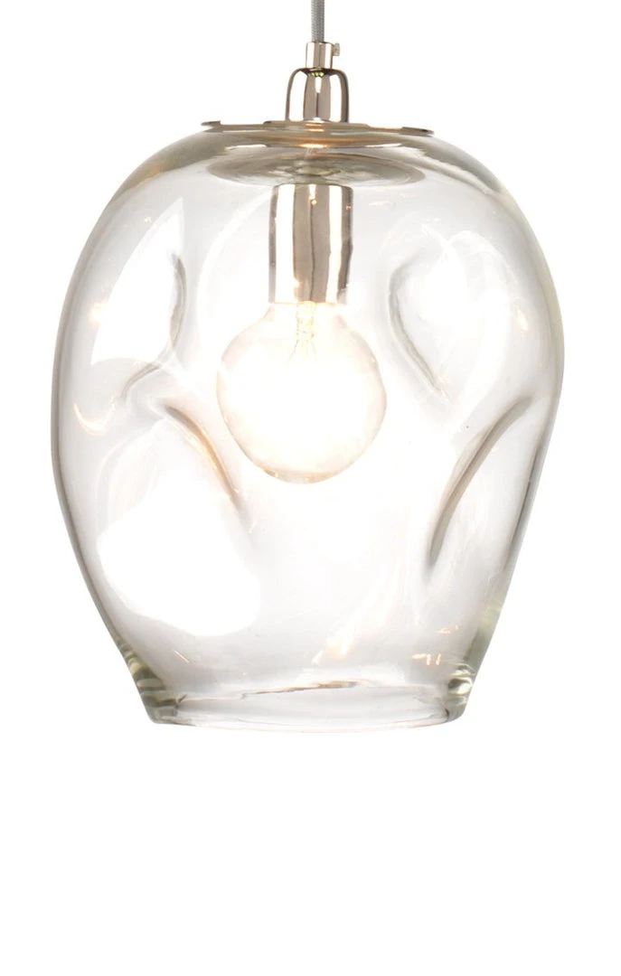 Jamie Young Dimpled Glass Pendant Clear 3 Jamie Young Dimpled Glass Pendant Clear