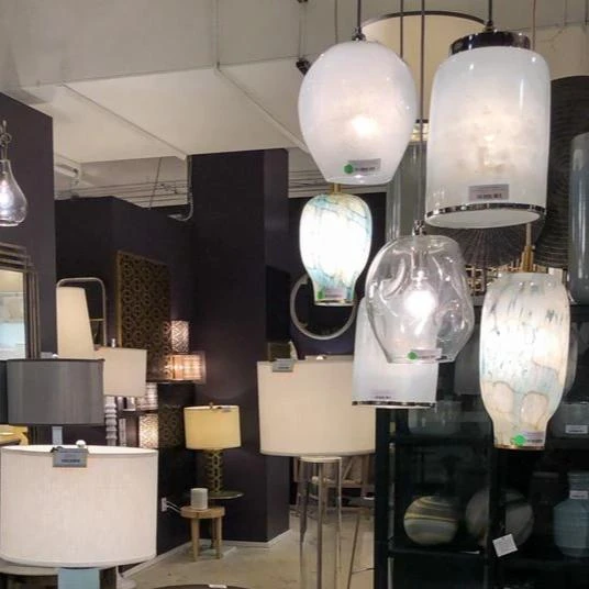 Jamie Young Dimpled Glass Pendant Clear 2 Jamie Young Dimpled Glass Pendant Clear