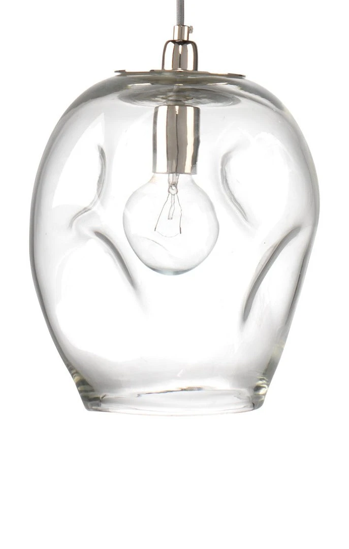 Jamie Young Dimpled Glass Pendant Clear 1 Jamie Young Dimpled Glass Pendant Clear