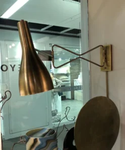 Jamie Young Lenz Swing Arm Sconce Brass