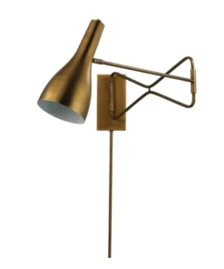 Jamie Young Lenz Swing Arm Sconce Brass