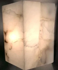 Jamie Young Borealis Hexagon Sconce Alabaster