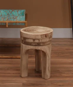 Jamie Young Mesa Wooden Side Table