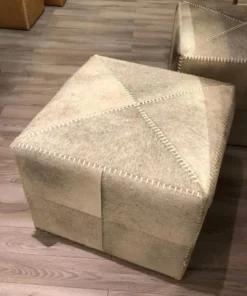 Jamie Young New Arrivals Large Ottoman Grey Hide 6 Jamie Young New Arrivals Large Ottoman Grey Hide