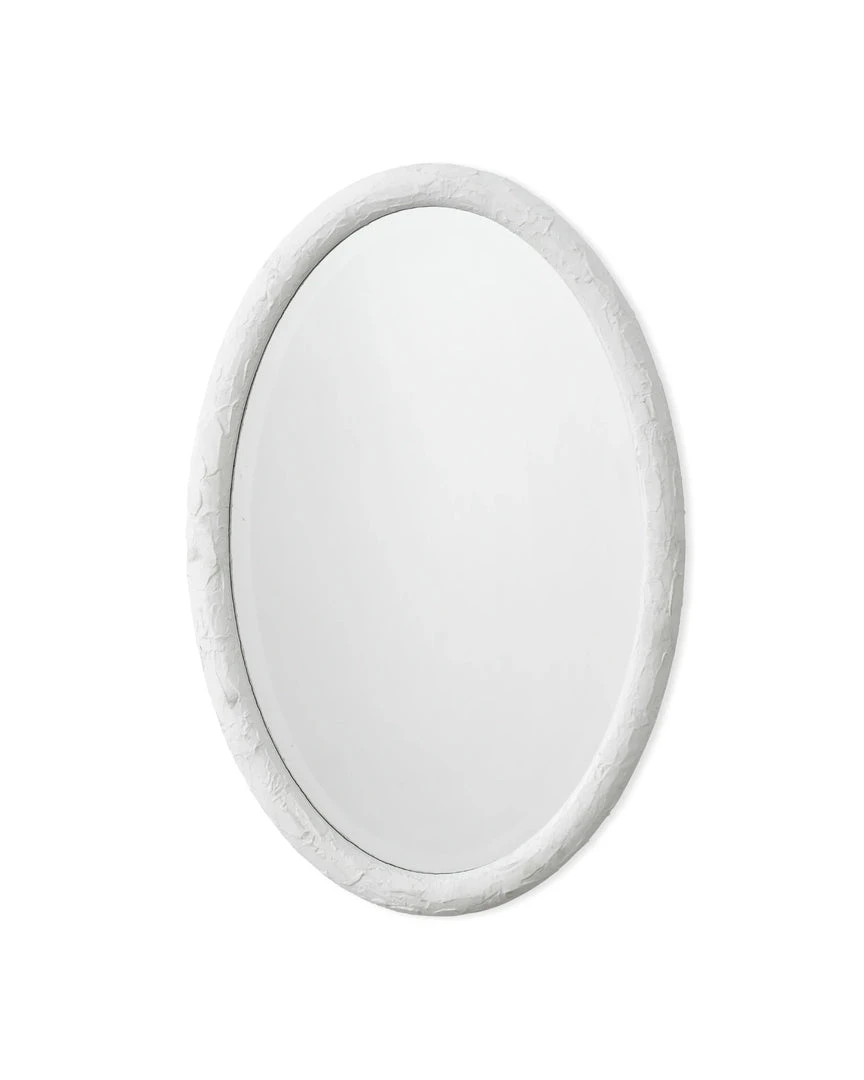 Jamie Young Ovation Oval Mirror White 1 Jamie Young Ovation Oval Mirror White