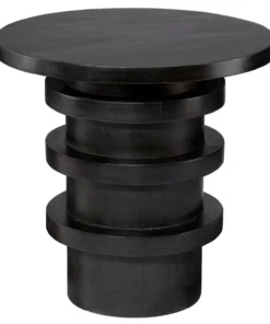 Jamie Young Revolve Side Table Charcoal New Arrivals