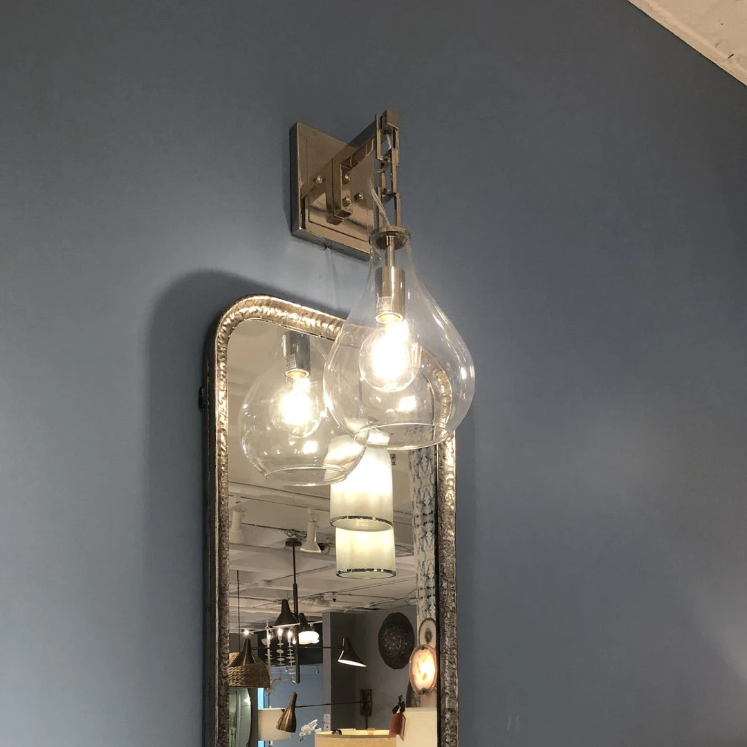 Jamie Young New Arrivals Teardrop Hanging Sconce Nickel 2 Jamie Young New Arrivals Teardrop Hanging Sconce Nickel