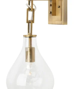 Jamie Young Teardrop Hanging Sconce Antique Brass