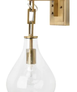 Jamie Young Teardrop Hanging Sconce Antique Brass