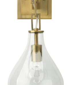 Jamie Young Teardrop Hanging Sconce Antique Brass