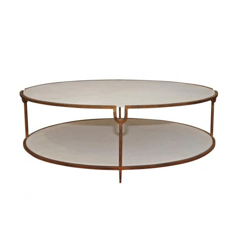 Global Views Iron And Stone Oval Coffee Table New Arrivals 1 Global Views Iron And Stone Oval Coffee Table New Arrivals