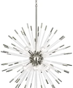 Robert Abbey New Arrivals Andromeda Large Chandelier In Polished Nickel 8 Robert Abbey New Arrivals Andromeda Large Chandelier In Polished Nickel