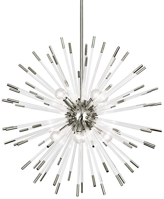 Robert Abbey New Arrivals Andromeda Large Chandelier In Polished Nickel 1 Robert Abbey New Arrivals Andromeda Large Chandelier In Polished Nickel
