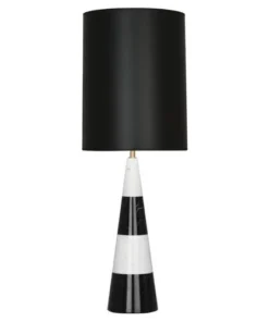 Jonathan Adler Canaan Tapered Lamp With Black Shade