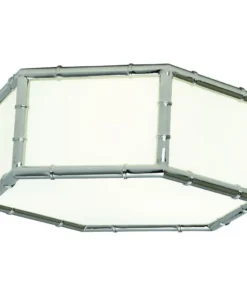 Jonathan Adler Meurice Flush Mount Hexagonal Polished Nickel New Arrivals