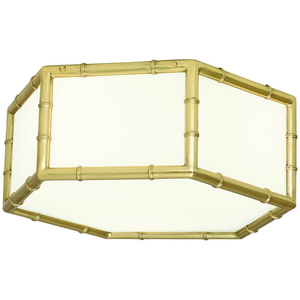 Jonathan Adler Meurice Flush Mount Hexagonal Modern Brass New Arrivals 1 Jonathan Adler Meurice Flush Mount Hexagonal Modern Brass New Arrivals