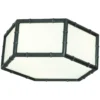 Jonathan Adler New Arrivals Meurice Flush Mount Hexagonal Deep Patina Bronze