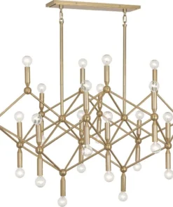Jonathan Adler Milano Chandelier In Brass New Arrivals