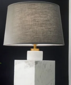 Jonathan Adler New Arrivals Short Canaan Marble Table Lamp White