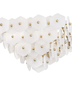 Jonathan Adler Vienna Flush Mount Chandelier Brass