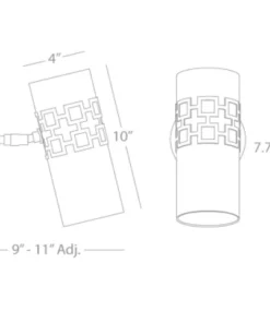 Jonathan Adler Parker Wall Sconce Polished Nickel