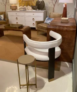 Worlds Away New Arrivals Jude Chair Dark Espresso Oak