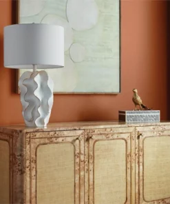 Made Goods Bethany Lamp White With Gold