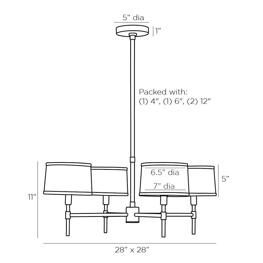 Arteriors Home Luciano Chandelier Bronze 8 Arteriors Home Luciano Chandelier Bronze