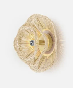 Made Goods Alondra Sconce White Rattan