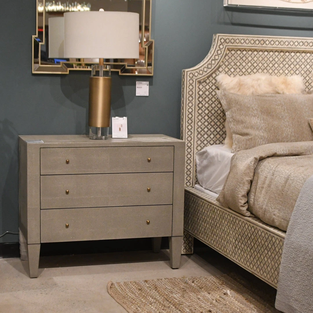 Made Goods Sorin 36" Dresser Castor Gray Faux Shagreen 2 Made Goods Sorin 36" Dresser Castor Gray Faux Shagreen