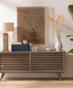 Made Goods New Arrivals Adali Large Cabinet Seal Faux Raffia