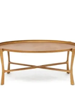 Made Goods Addison Oval Coffee Table Aged Brass New Arrivals