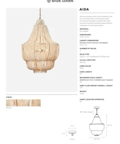 Made Goods Aida Chandelier Coco Beads New Arrivals
