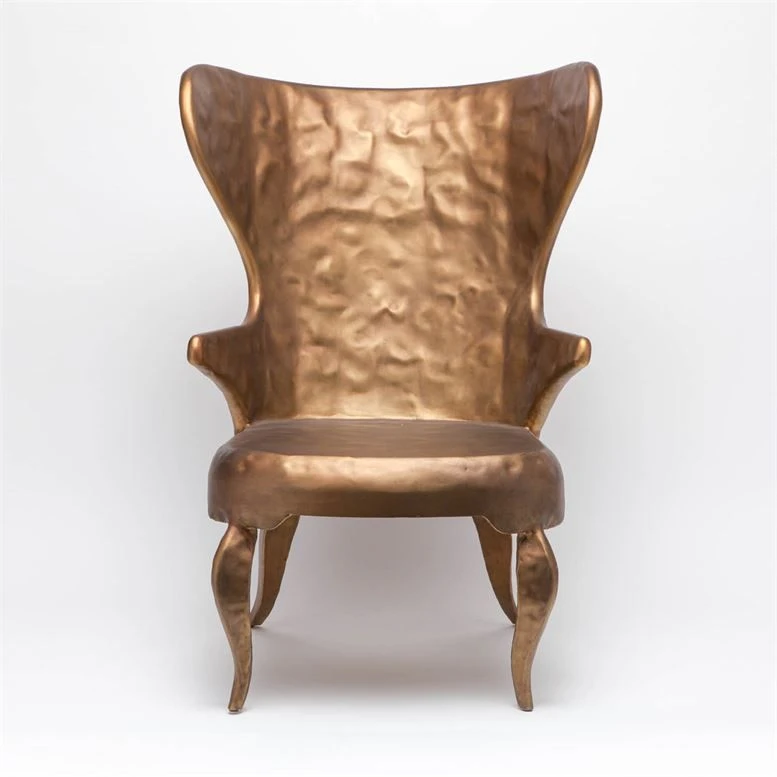 Made Goods Alfred Lounge Chair Hammered Gold Iron 4 Made Goods Alfred Lounge Chair Hammered Gold Iron