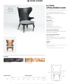 Made Goods New Arrivals Alfred Upholstered Lounge Chair Black