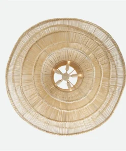 Made Goods New Arrivals Alondra Large Chandelier White Rattan