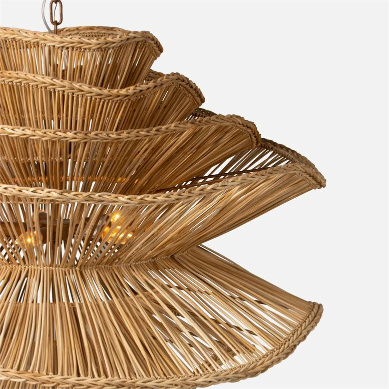 Made Goods Alondra Chandelier Large Natural Rattan New Arrivals 5 Made Goods Alondra Chandelier Large Natural Rattan New Arrivals