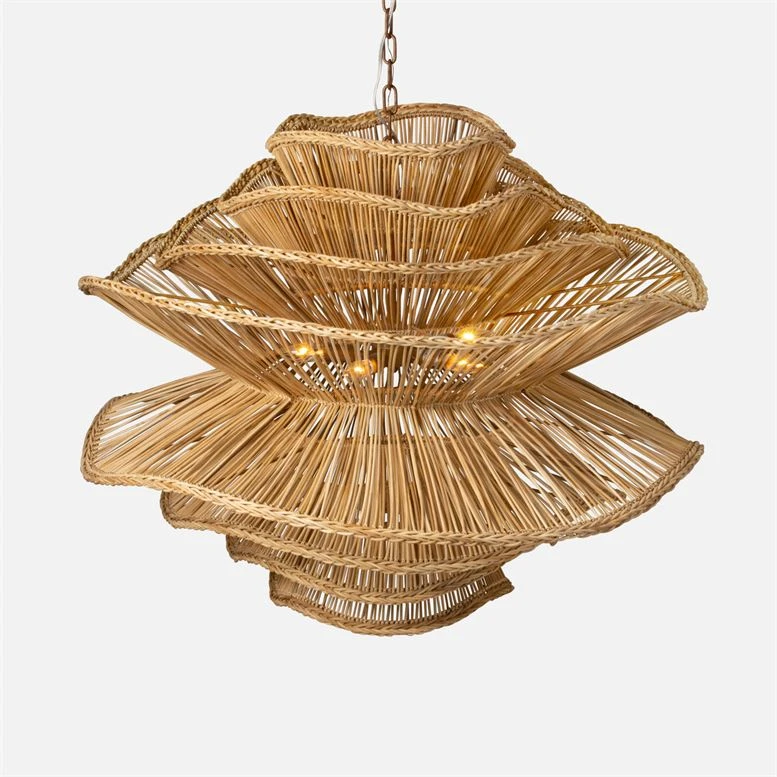 Made Goods Alondra Chandelier Large Natural Rattan New Arrivals 1 Made Goods Alondra Chandelier Large Natural Rattan New Arrivals