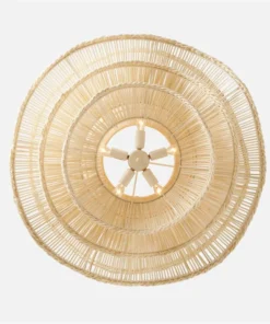 Made Goods Alondra Chandelier White Rattan New Arrivals