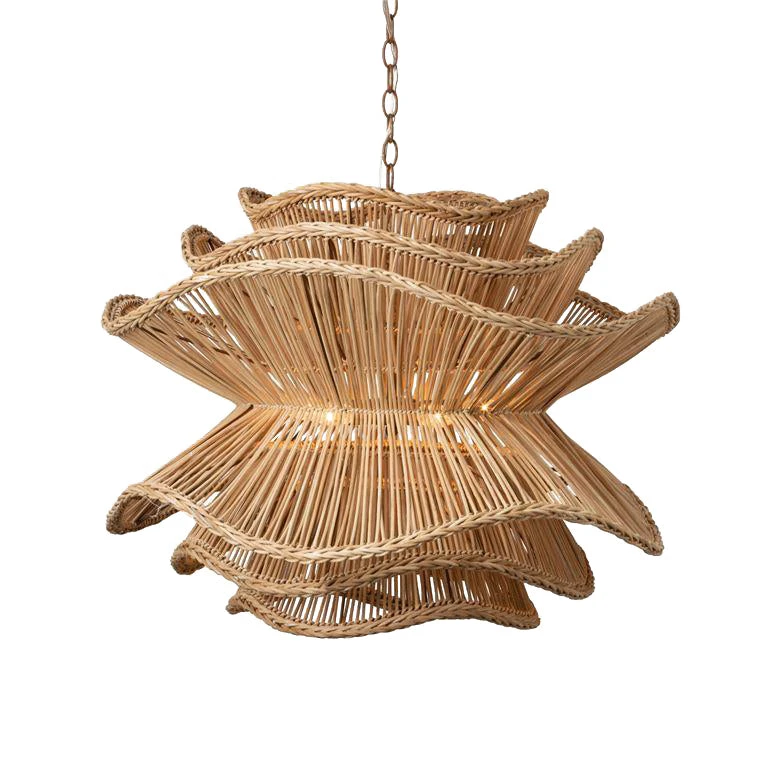 Made Goods Alondra Chandelier Large Natural Rattan New Arrivals 6 Made Goods Alondra Chandelier Large Natural Rattan New Arrivals