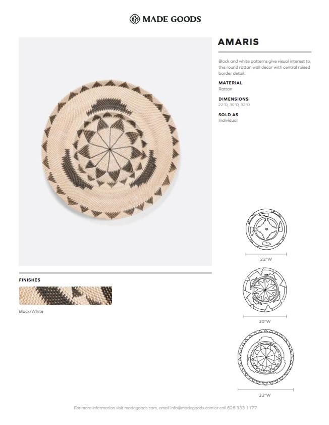 Made Goods Amaris Wall Decor Small 6 Made Goods Amaris Wall Decor Small