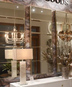 Made Goods Arden Mirror Palladian Silver Oak Oversized New Arrivals