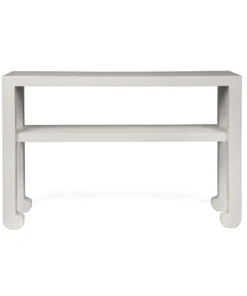 Made Goods Askel 48" Console French Gray Faux Raffia New Arrivals